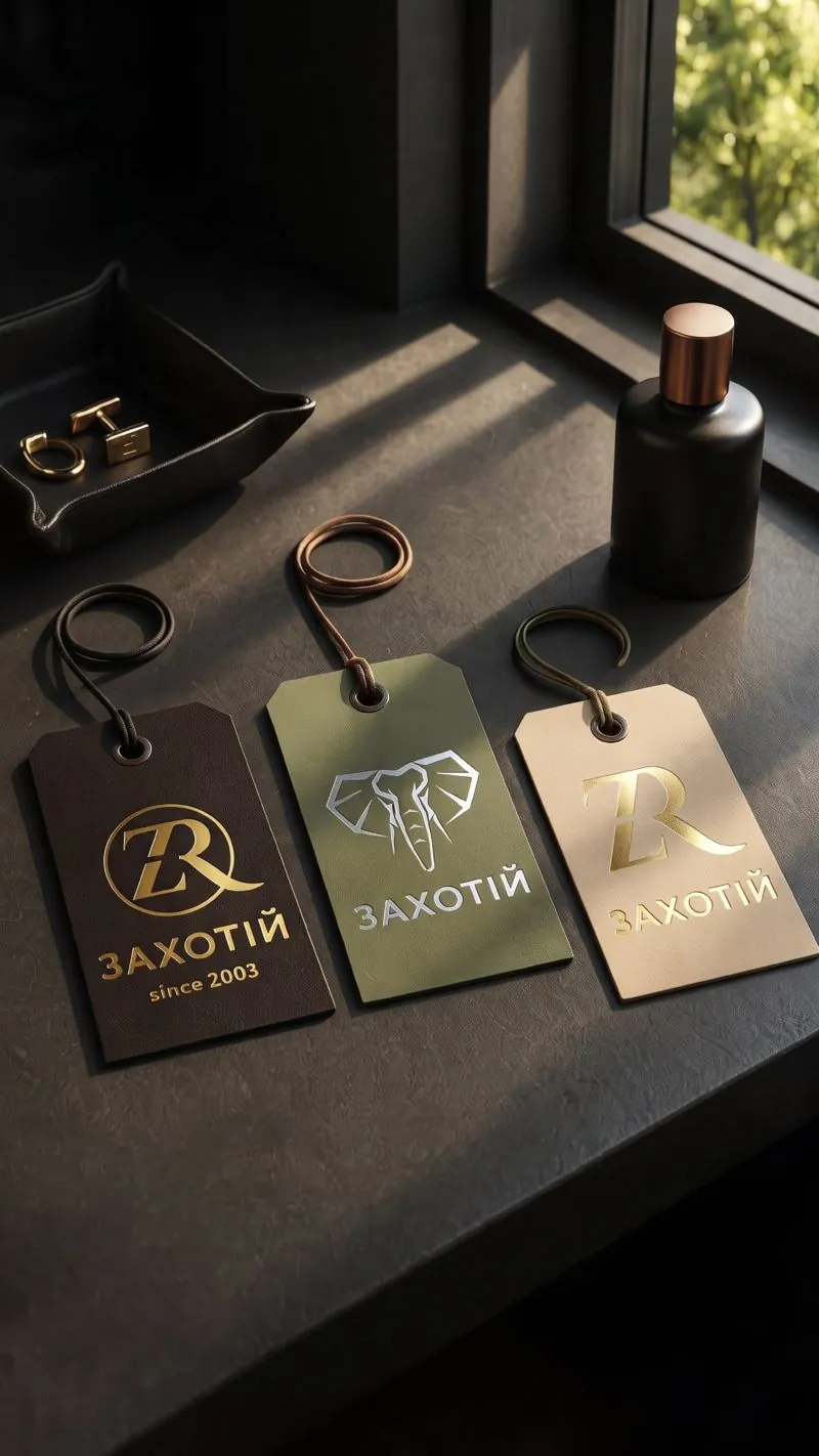 Три бірки ЗАХОТІЙ із золотою і срібною фольгою